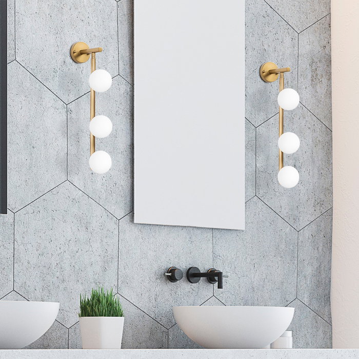 Opviq Lámpara de Pared Bohemia Oro Brillante Opviq Lámpara de Pared Bohemia Oro Brillante